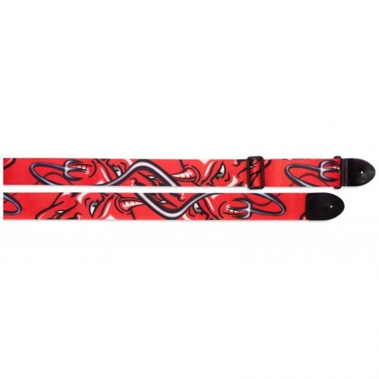 STAGG STE RED DEVIL Terylene Gitar Askısı