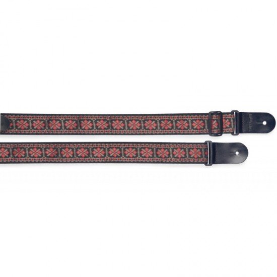 STAGG SWO-CRO RED Woven Nylon Gitar Askısı